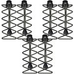 55 Sport Highly Reflective Elastic Lock Shoelaces - (Black 3 Pack)