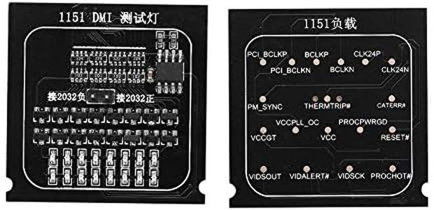 CPU Interface Motherboard Test Card, 2 in 1 Loading Board 1151 Test Card Led Indicator CPU Socket Motherboard Tester with Light for Intel