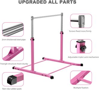 Mosebears Kids Gymnastics Bar – Adjustable Training Equipment