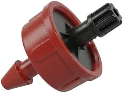 1 GPH Pressure Compensating Drippers for Garden System: Self-Cleaning Constant Flow Drippers for 1/4 Inch Drip Irrigation Tubing - Drip Irrigation Emitters for Drip Irrigation System Users (60pcs)