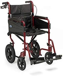 Days Escape Wheelchair, Transit Attendant Propelled, Standard, Ruby Red