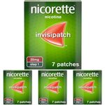Nicorette InvisiPatch, Step 1, 25 mg, 7 Nicotine Patches (Quit Smoking & Stop Smoking Aid) (Pack of 4)