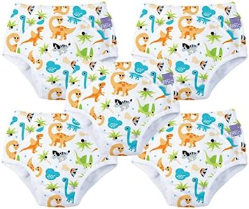Bambino Mio, Culotte d'apprentissage Lavable, unisexe, pour garçons et filles, dino, 2-3 ans, lot de 5
