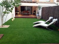 YAZLYN COLLECTION 45MM Polyester Blend High Density Artificial Grass Carpet for Terrace, Roof, Garden with 4 Layers Protection(Grass-45MM-2.5X3FT)