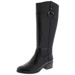 Alfani Womens Bexleyy Leather Tall Riding Boots, Black Leather, 5.5 UK