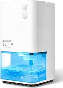 EasyAcc® Dehumidifiers, 40 oz Water Tank, (450sq ft) Quiet Dehumidifiers for RV Bedroom Bathroom Closet Auto Shut off 1200ml Small Dehumidifier with Handle, 7 Lights for Closets Trailer