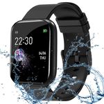 mi New Series Quick Charge ID116 Fitness Band Smart Watch for Men, Women, Boys, Girls, Kids - Single Touch Interface, Water Resistant, Workout Modes Watch 3 Months Warranty - Dark Black