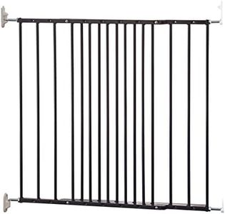 Scandinavian Pet Design Extendable Dog Gate, 62.5-106.8 cm/24.6-42 inches wide, 68cm high, Extendable Stair Gate/Pet Gate/Safety Gate, Metal, Black, Made in Denmark