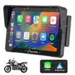 Carpuride W702B Motorcycle Carplay Screen for BMW R1200GS R1250GS S1000XR Motorcycle, 7 inch Waterproof Touchscreen, Portable Screen with Carplay/Android Auto GPS Navigation, Dual Bluetooth