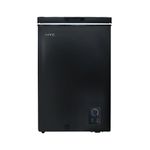 HYE Chest Freezer - 96L Freezer, Quiet 42 dB Operation, Mechanical Temperature Control, Freestanding Design, Black, Suitable For Garages & Outbuildings - RF01CF96B24