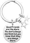 for Women - Good Friends are Like Stars Friendship Keychain Gift, Best Friend Teens, Birthday Gifts for Best Friend BFF Jewelry