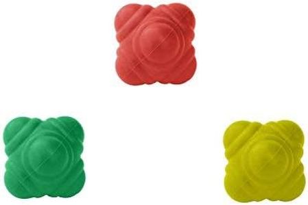 GSI Gsi Bounce Reaction Balls for Agility Reflex and Coordination Training (72 Mm) (Pack of 3)
