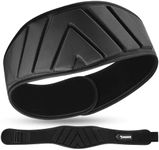 DMoose Strength Olympics squat belts for men and Women - 6 Inch Auto-Lock Weight Lifting Back Support, Workout Back Support for Lifting, Fitness - Black Large