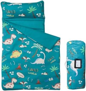 MORAIS Toddler Nap Mat with Pillow and Blanket - 52" x 20" Lightweight and Soft Nap Mats for Preschool, Daycare, Travel Sleeping Bags