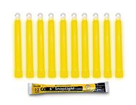 Cyalume SnapLight Industrial Grade Chemical Light Sticks, Yellow, 6-Inch Long, 12 Hour Duration (Pack of 10)