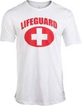 Tall Tee: Lifeguard | White Lifeguarding Unisex Uniform Costume T-Shirt for Men Women, White, X-Large