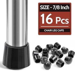 Chair Leg Tips Caps, Sopito Non Slip 7/8'' Rubber Folding Chair Leg Caps, 16 Pack Furniture Feet Covers for Floor Protection