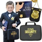 Tickle & Main Ring Bearer Gift Set, includes Book, Badge, and Wedding Ring Security Briefcase