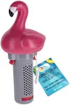 U.S. Pool Supply Flamingo Floating Spa, Hot Tub & Small Pool Chlorine and Bromine Dispenser - Holds 1" Tablets, 6 Flow Level Control Settings - Fun Pink Animal Floater, Adjustable Balanced Delivery