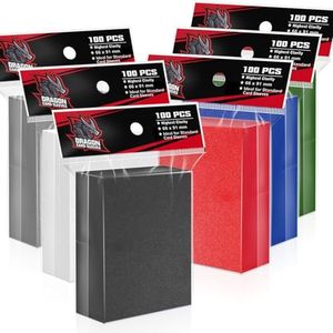 Trading Card Sleeves(600pcs), Toploader Card Protectors for Baseball Card Sleeves and Plastic Card Sleeves Fit for Yugioh, Football, MTG Sleeves(66 * 91mm)