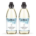 Wilton London Eco Friendly Laundry Liquid - Plant-based and Biodegradable Laundry Detergent - Packed with Essential Oils - Unscented - Pack of 2 x 1 Litre