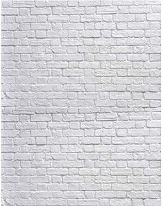 SJOLOON White Brick Wall Backdrop White Brick Photo Backdrop Thin Vinyl Photography Backdrop Background Studio Prop 10931(5x7FT)