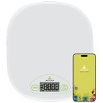 ActiveX EatSmart Multipurpose Digital Kitchen Food and Baking Scale for Home with 1g/0.04oz Precision, 4 Units, Easy Tare Function with Smart Nutrition App Measures 2gms to 5 Kgs Batteries Included