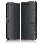 ELESNOW Case Compatible with iPhone 6 Plus / 6s Plus - 5.5", High-grade Leather Flip Wallet Phone Case Cover for iPhone 6 Plus / 6s Plus (Black)