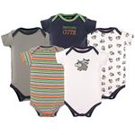 Luvable Friends 5 Pack Bodysuits - Grey - 36 Months