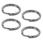 Foto&Tech Stainless Steel Big Round Lug Ring Camera Strap Split Ring for Medium Cameras (4 pcs, Original), Original, 4 pcs