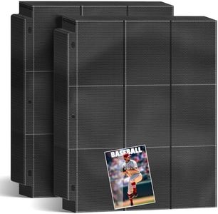 900 Pockets Trading Baseball Card Sleeves Binder, 50 Pages Double-Sided Protector Sports Card Binder Fit for MTG YU-GI-OH Cards, Football Cards, Game Cards, Standard Sized Cards for 3-Ring Binder