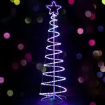 Jingle Jollys Christmas Lights 3D Motif LED Rope Light Tree, Outdoor Decorations, Waterproof 288 Bulbs for Lawn Garden Festival Holiday Party Decor Ornaments