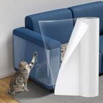 【NO PINS Pain】 Cat Scratch Furniture Protector Self-Adhesive Single Side Couch Protector from Cat Claws,Furniture Protectors from Cats Scratching,Anti Cat Scratching Protectors (150in*12in, Roll)