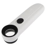 Skycoolwin Skycoolwin 40x Glass Magnifying Magnifier Jeweler Eye Jewelry Loupe Loop LED Light