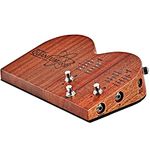 Ortega Guitars Digital Stomp Box – Digital Effect Pedal and Looper – 16 Drum & Percussion Samples – Power Supply Included – Mahogany Wood, Natural (QUANTUMloop)