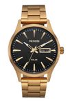 NIXON Sentry Solar A1346-100m Water Resistant Stainless Steel Solar Powered Analog Watch (40 mm Watch Face, 20-18 mm Custom Tapered Stainless Steel Band)