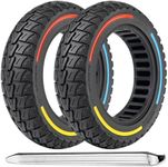 10x2.5 Inch Solid Tires for Electric Scooter: 60/70-6.5 Replacement Wheels, Rubber Tyre for Segway Ninebot Max G30P/G30LP/G30/G30D/G30E/G30LP/G30D II/G30 Max/G2/F2 pro& Hiboy S2 MAX/Titan Pro/MAX3-