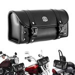 INNOGLOW Motorcycle Tool Bag Handlebar Bag Fork Bag Skull Pattern Saddle Bags Sissy Bar Bag Universal for Harley Kawasaki Suzuki