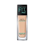 Maybelline New York Fit Me Matte+Poreless Liquid Foundation Medium Coverage Powder For Oily Skin (With Pump), 128 Warm Nude, 30Ml, Pack Of 1