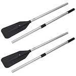 Andes Set of Two 2M Aluminium Boat Oars Water Paddles Canoe Kayak Dinghy