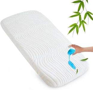 Baby Bassinet Mattress Pad 18" x 32" x 0.8", for RONBEI, Arm’s Reach Co-Sleeper, QUTANIX, Dream On Me Poppy, Airclub Bassinet Waterproof Replacement Pad with Removable & Washable Mattress Cover