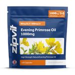 Zipvit Evening Primrose Oil 1000mg, 120 Softgel Capsules, Pure Cold Pressed Evening Primrose Oil, High in Omega 6 Gamma Linolenic Acid, Supports Women's Health