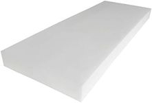 Foamma 4" x 24" x 96" Upholstery Foam High Density Foam (Chair Cushion Square Foam for Dining Chairs, Bench Seat Cushion Replacement)