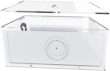 CUHIOY Router Mount for Starlink Gen 3, Clear Acrylic Mesh Router Box Suitable for Wall Mount or Place on Table, Storage Case for Star Link V3 Mesh Wi-Fi System and Power Supply Accessories