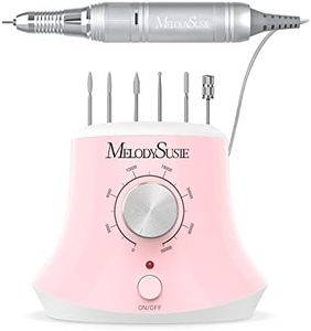 MELODYSUSIE Scarlet Nail Drill 30000RPM, Professional Low Noise, Low Vibration, Electric Nail Files, Nail Drill Machine for Acrylic Nails and Gel Nails, Electronic equipment(Pink)