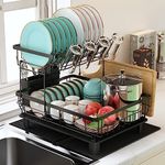 Jabykare 2-Tier Dish Drying Rack wi