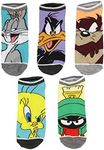 Looney Tunes Character Mens And Womens 5 Pack Ankle Socks