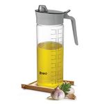 Treo By Milton Flow Oil Dispenser For Kitchen | Leak-Proof & BPA-Free | Food-Safe High Borosilicate Glass | Non-Porous with Capacity Indicator | Durable & Stylish Kitchen Accessory, 750 ml