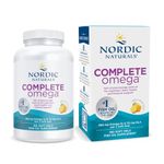 Nordic Naturals Complete Omega 3 Fish Oil Supplement | 565 Mg Omega 3 Fish Oil | EPA & DHA Supplement With Gla, Oa | Fish Oil Omega 3 6 9 Dietary Supplement | Lemon Fish Oil 180 Fish Oil Softgel