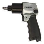 STANLEY STMT70116-8 3/8 inch 244 Nm 180 ft-lbs Chrome-Molybdenum Steel Pneumatic Impact Wrench (Black and Silver)